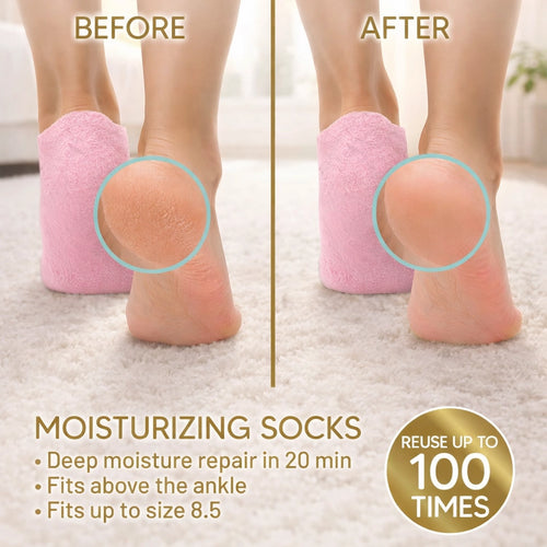 Baby Soft Feet in Just 20 Minutes Using Spa Gel Socks