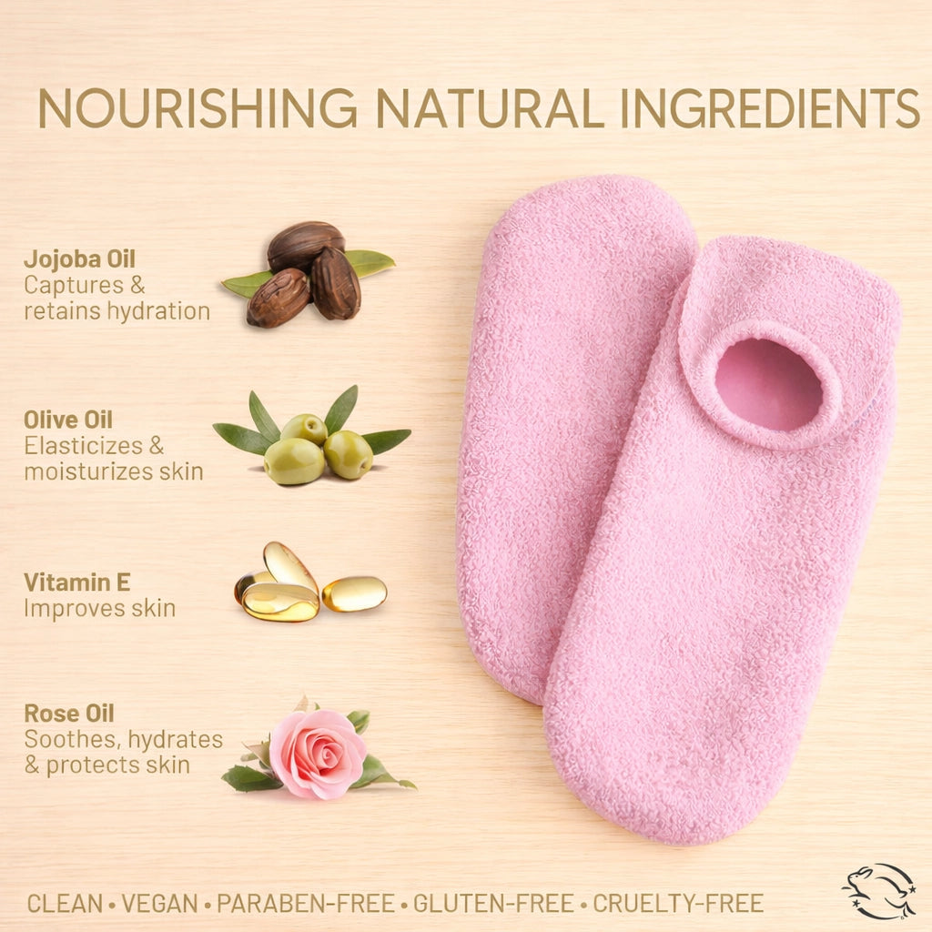 Baby Soft Feet in Just 20 Minutes Using Spa Gel Socks